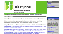 Desktop Screenshot of lichtontwerpers.nl
